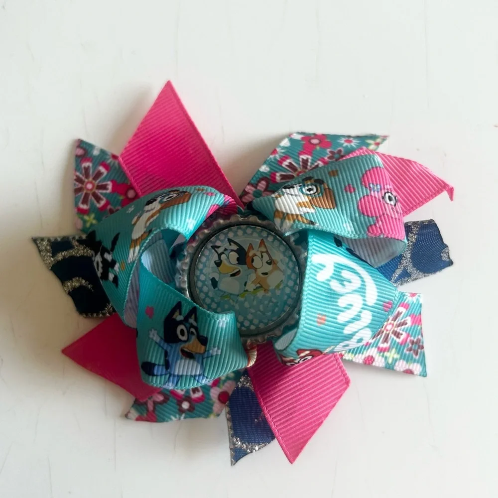 Bluey Colorful Kids Hair Bow
